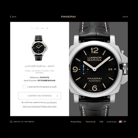 panerai registration|ww panerai watch warranty.